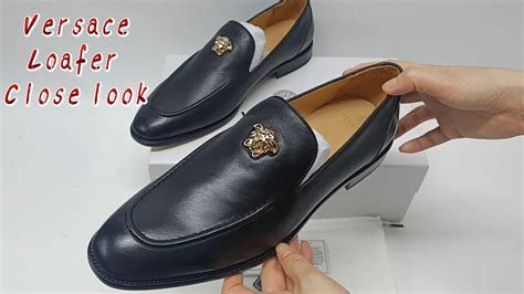 versace medusa embroidered suede loafers|medusa apron toe loafer men.